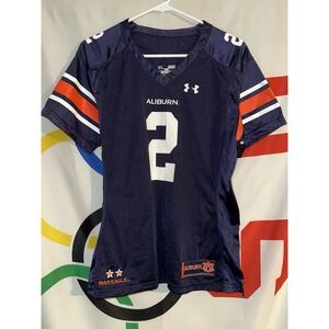 Under Armour Auburn Tigers Football Jersey Womens Medium #2 Navy Blue